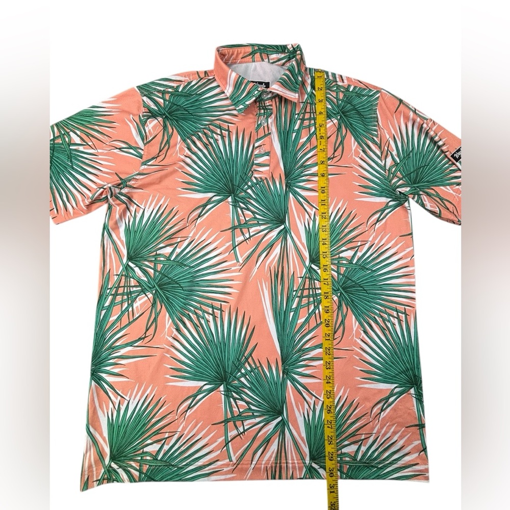Waggle |‎ Tropical Palms Polo | XL | Like New!! - Picture 4 of 6